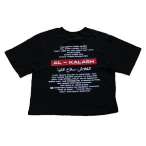 AL-KALASH Black tee back