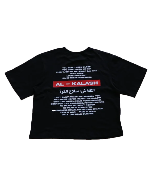 AL-KALASH Black tee back