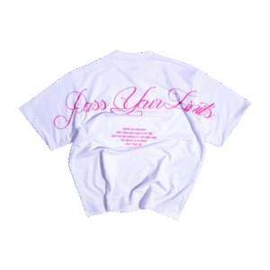 Signature White Pink tee - back image