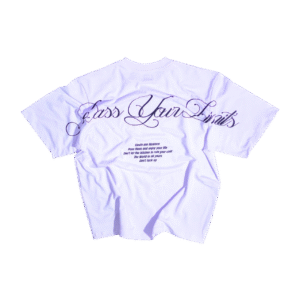 Signature White Black tee - back image